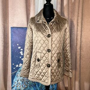 Jones New York Size S Gold Quilted Jacket